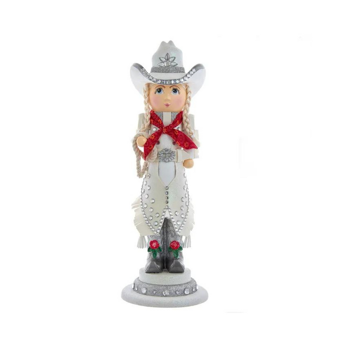 KURT ADLER Hollywood Rhinestone Cowgirl Nutcracker Default Title