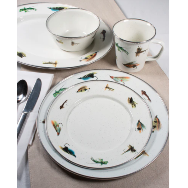 GOLDEN RABBIT Fishing Fly Salad Bowl