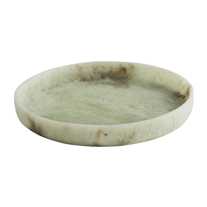 BEATRIZ BALL Giada Jade Swirl Round Tray