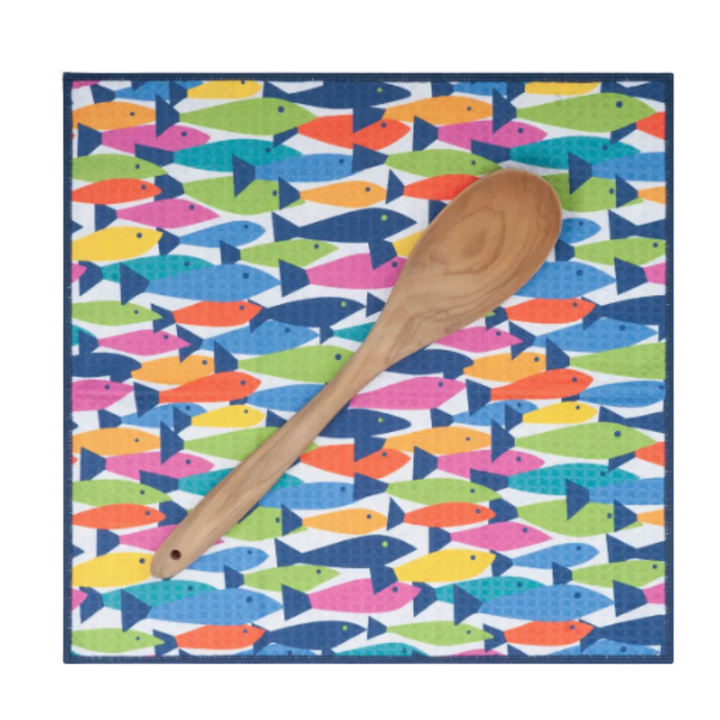 ONCE AGAIN HOME CO Reversible King Fish Mini Towel Set