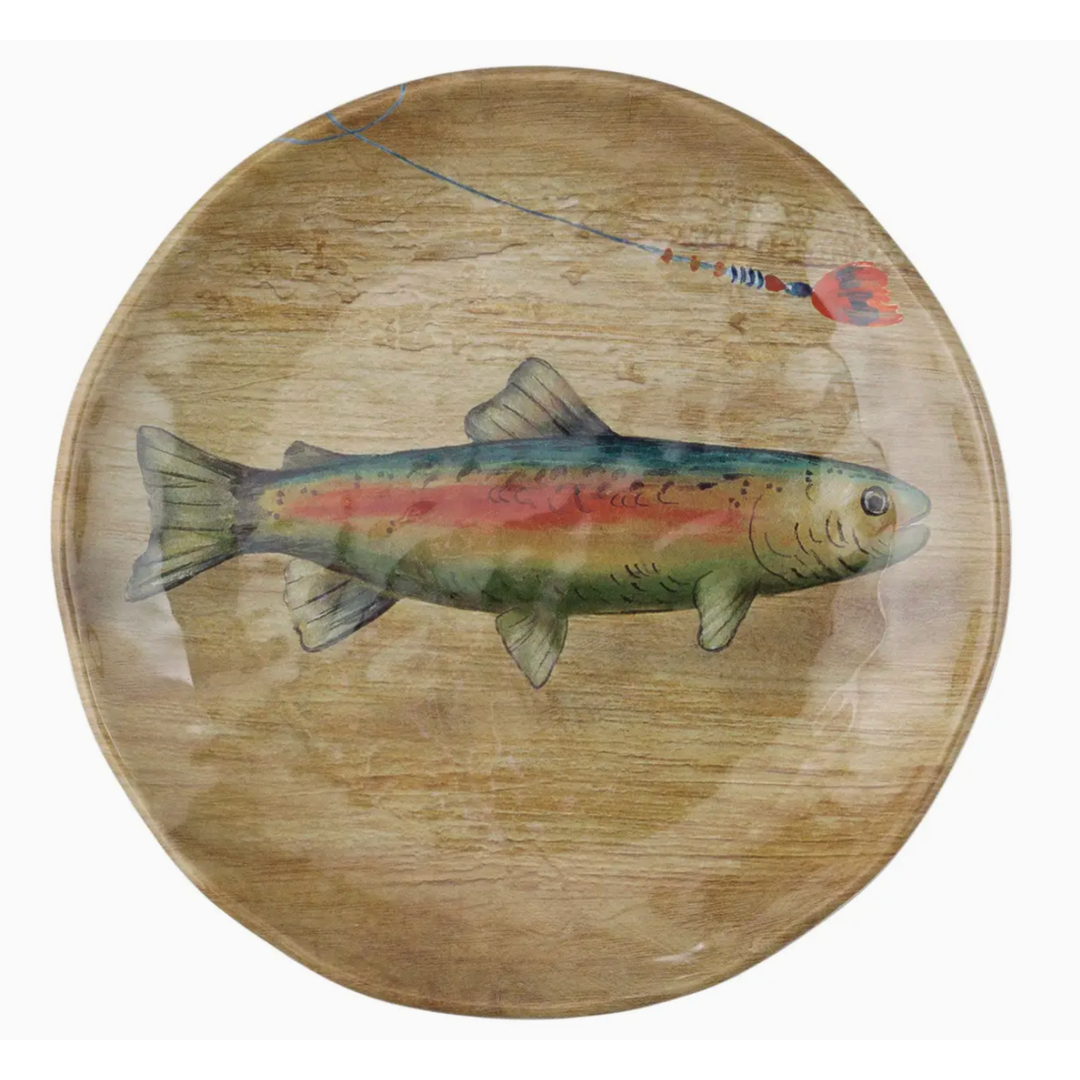 SUPREME HOUSEWARES Melamine Trout Plate Default Title
