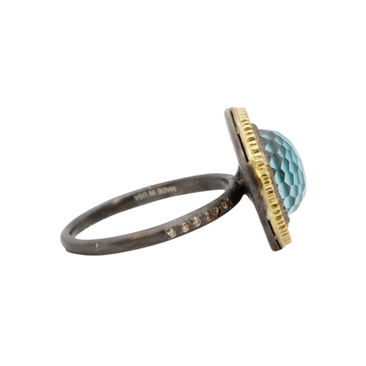 ARMENTA Armenta Turquoise Doublet Oval Statement Ring