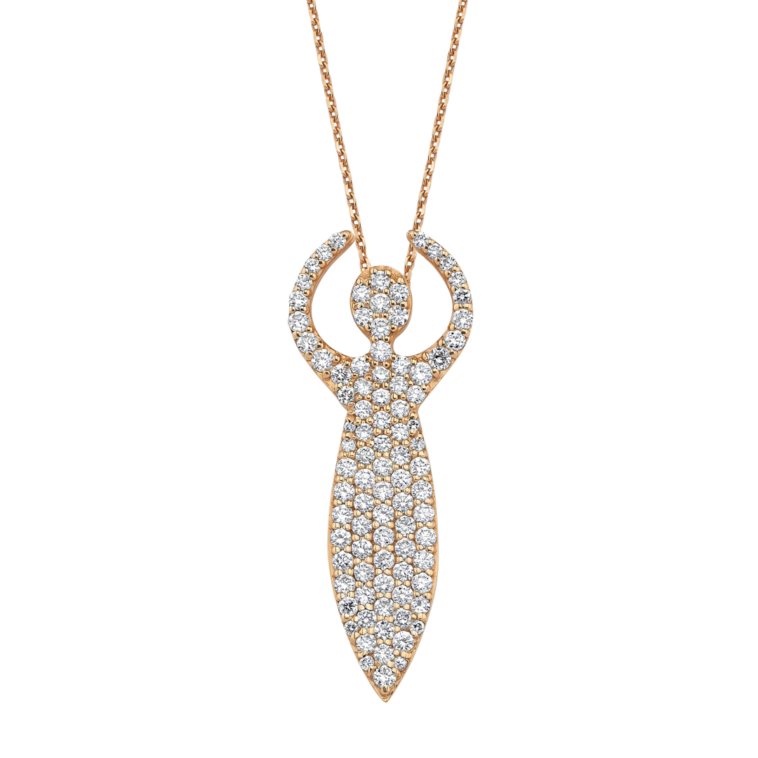 BEE GODDESS Artemis Gold Diamond Necklace Default Title