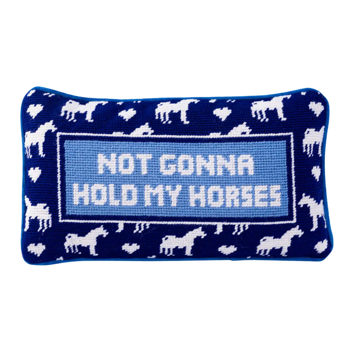 FURBISH STUDIO Hold My Horses Pillow