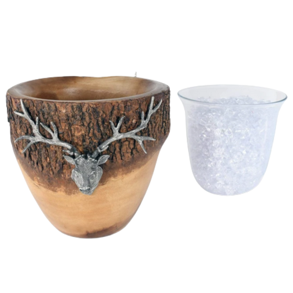 VAGABOND HOUSE NATURAL LOG ELK ICE BUCKET Default Title