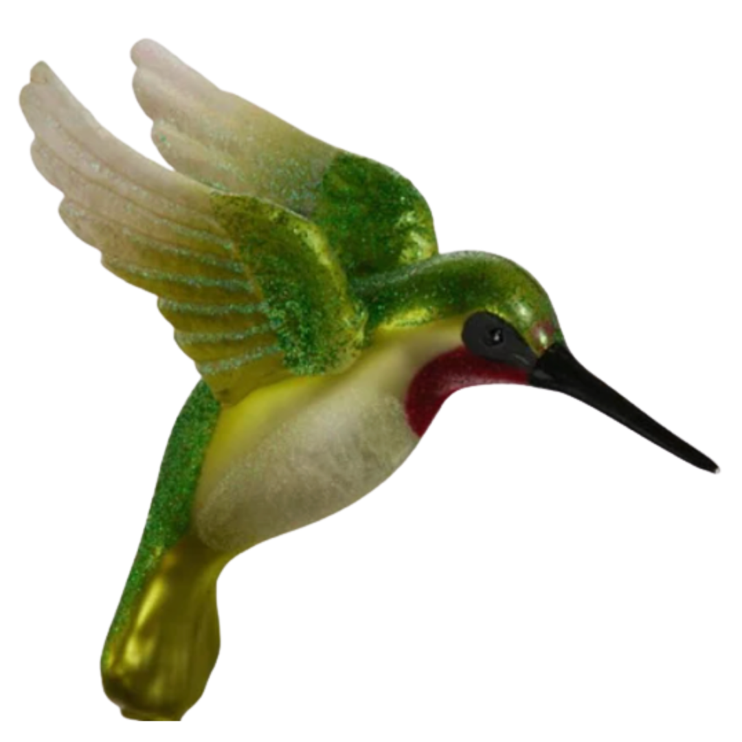 RAZ IMPORTS Glittered Hummingbird Ornament Default Title