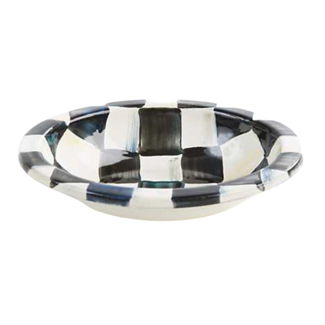 MACKENZIE CHILDS Courtly Check Soap Dish