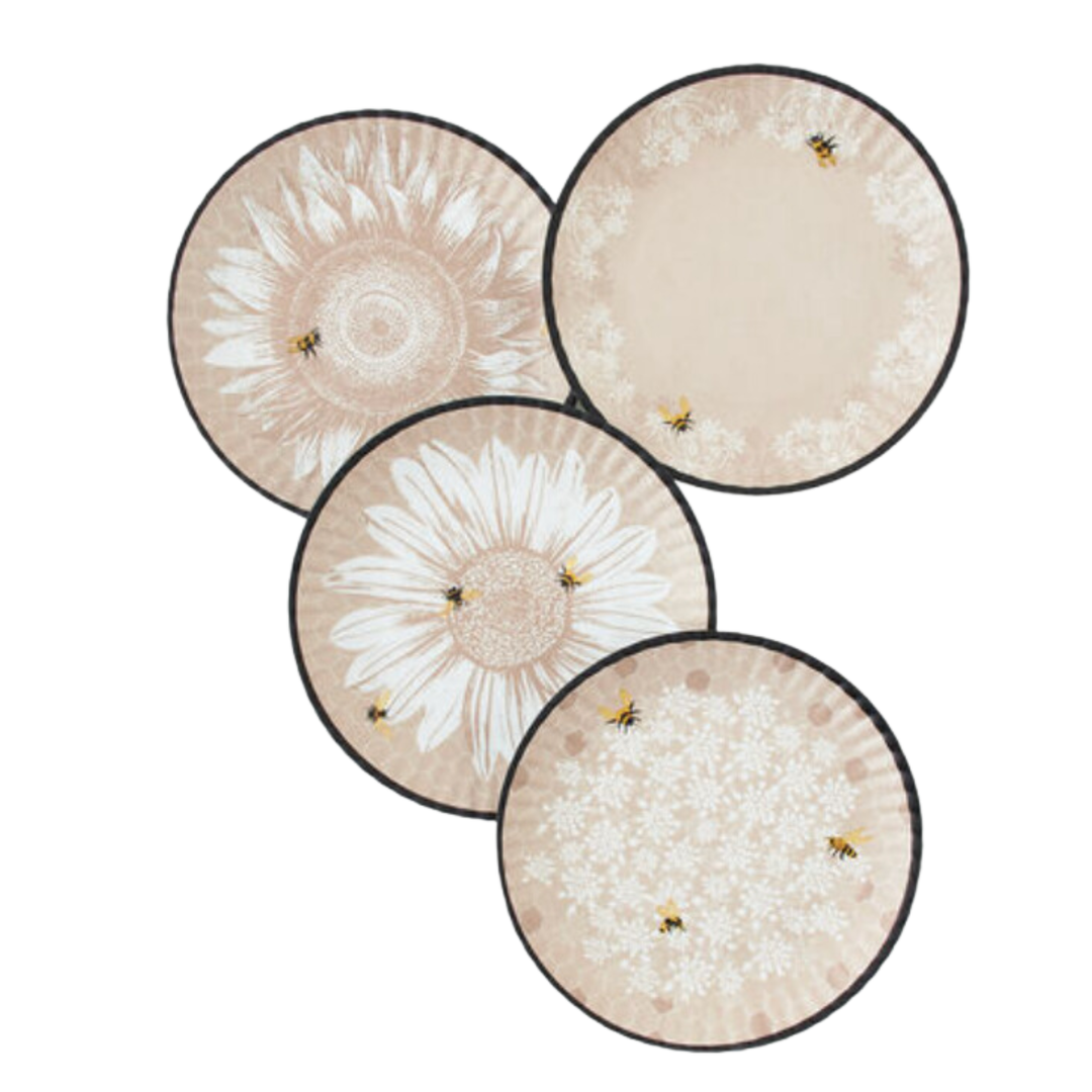 180 DEGREES Individually Sold Busy Bees Melamine Dinner Plates Default Title