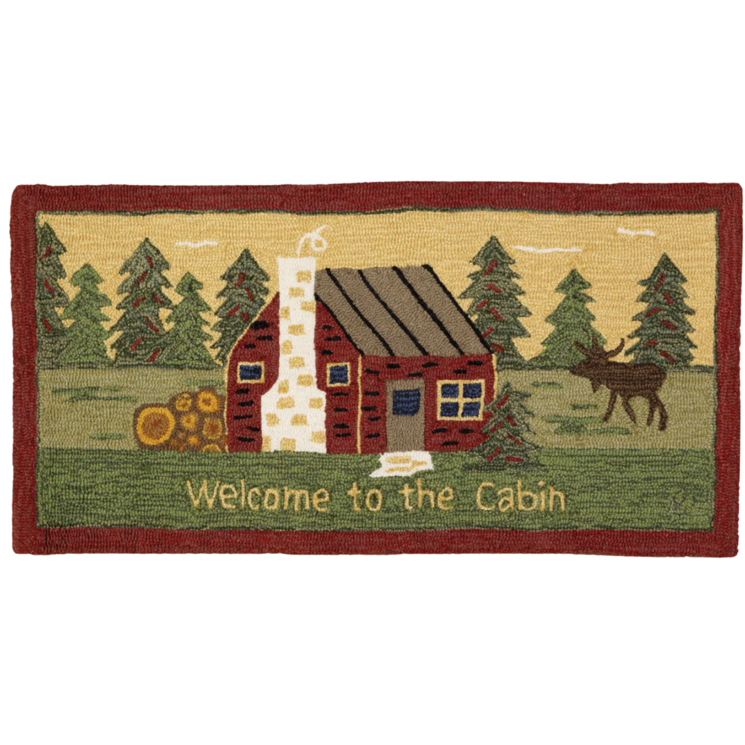 CHANDLER 4 CORNERS Welcome To The Cabin Rug