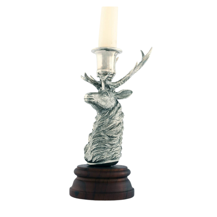 VAGABOND HOUSE Pewter Elk Tape Candletrick