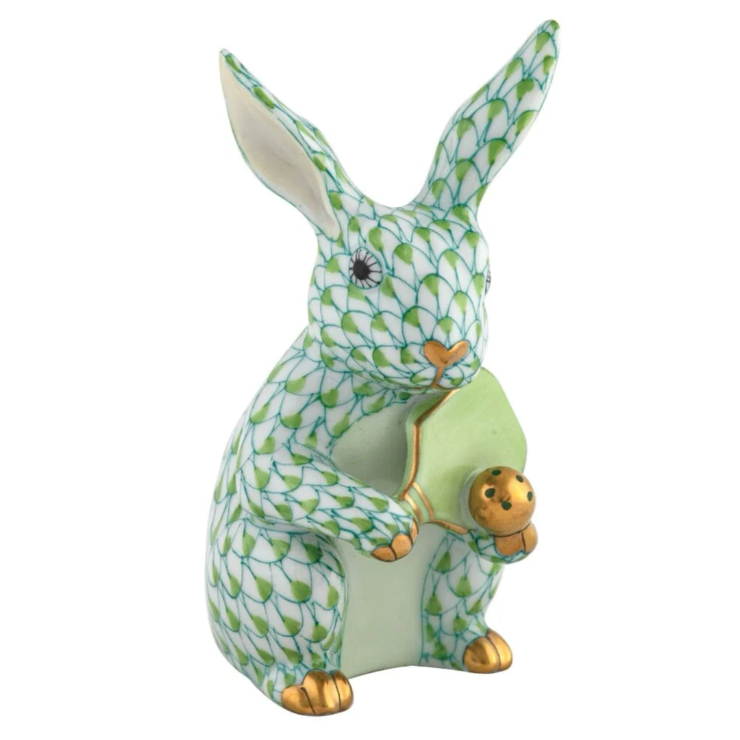 HEREND Pickle Ball Bunny KEYLIME