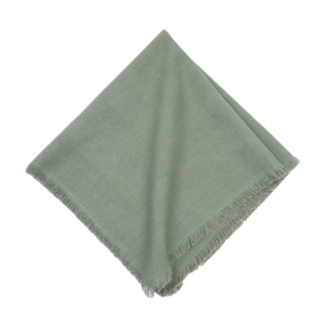 C&F HOME Aspen Green Fringed Sold Napkin