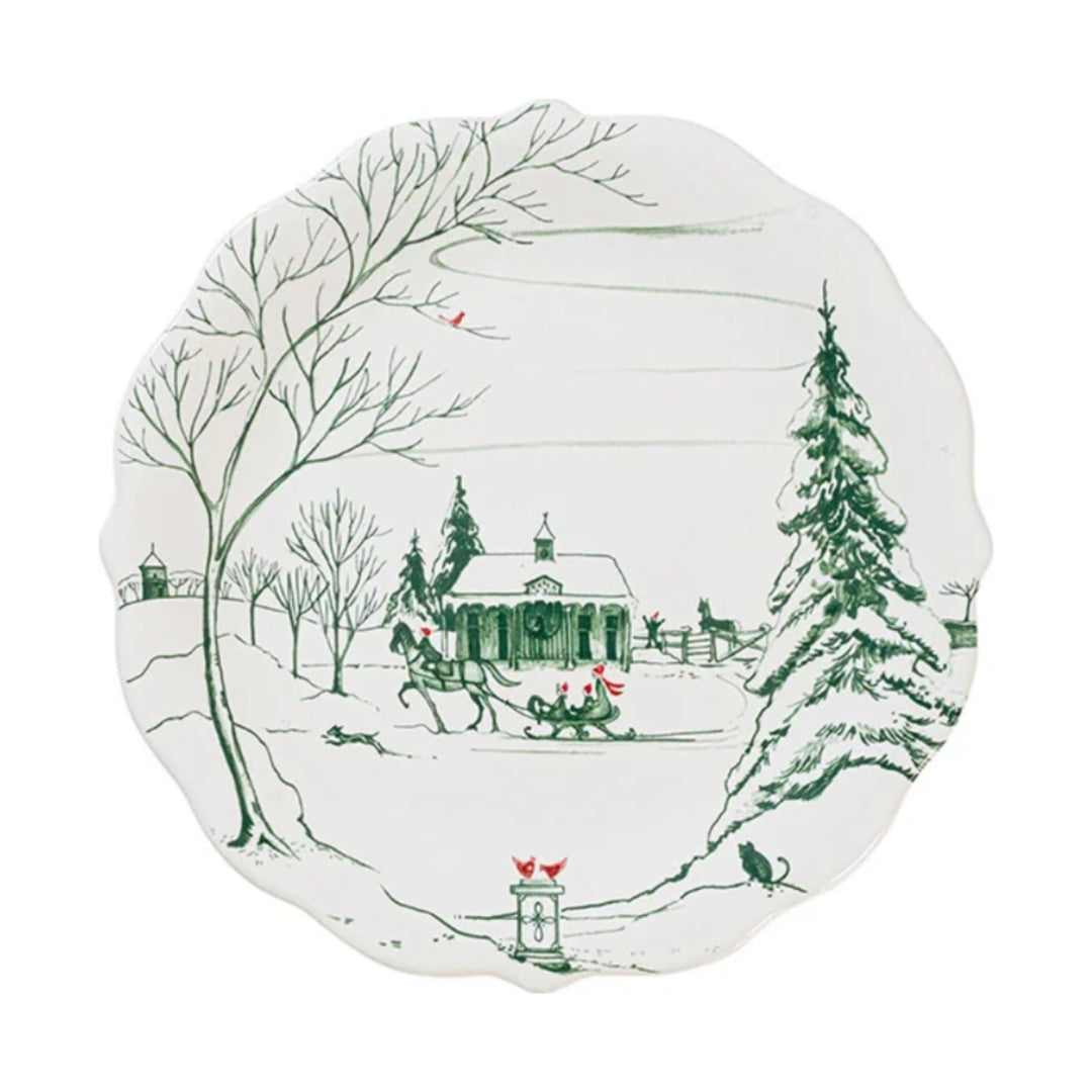 JULISKA Individually Sold Country Estate Winter Frolic Evergreen Party Plate