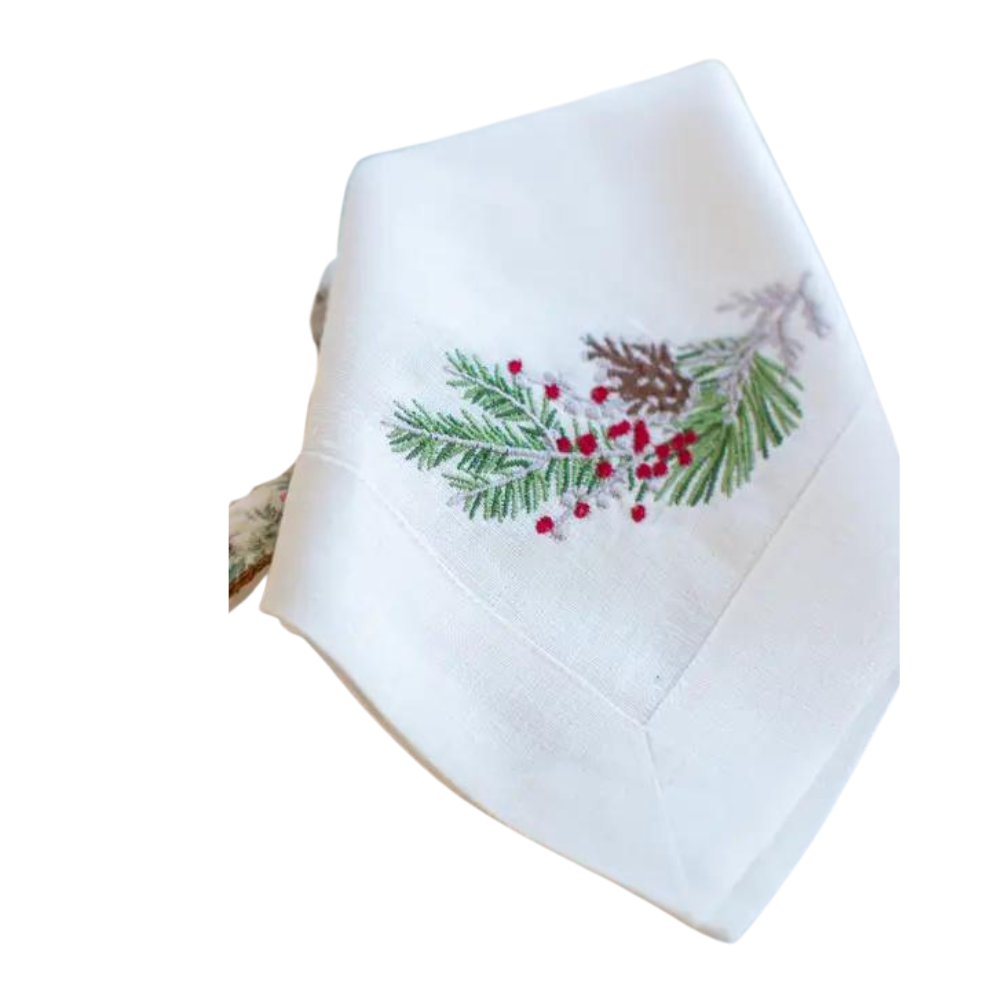ARTE ITALICA Sprig Cream Dinner Napkin