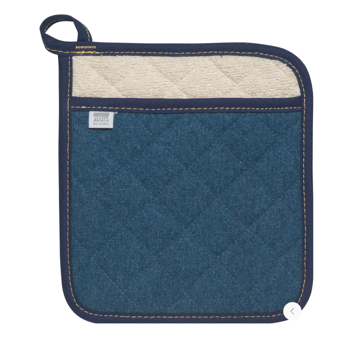 NOW DESIGNS Superior Denium Potholder
