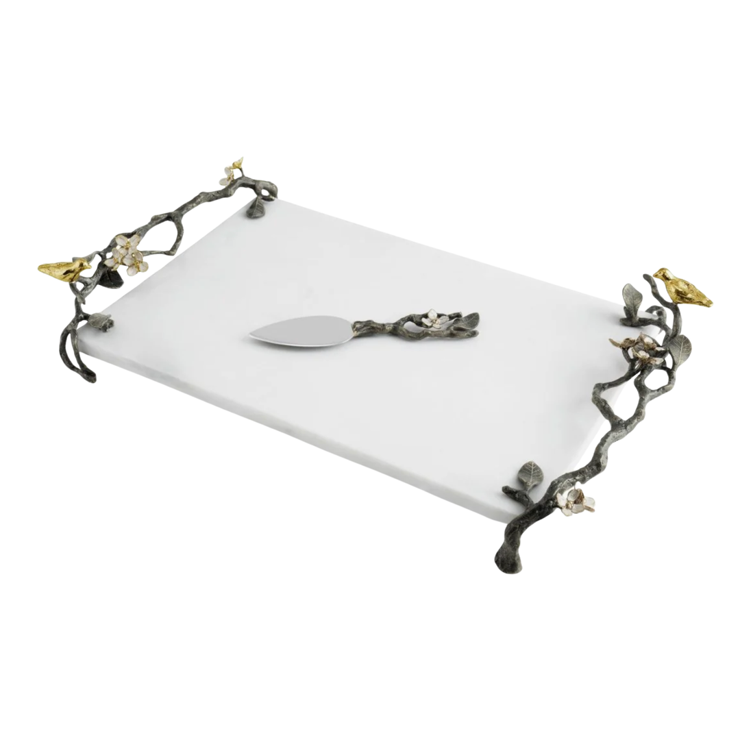 MICHAEL ARAM Love Birds Cheese Board With Knife