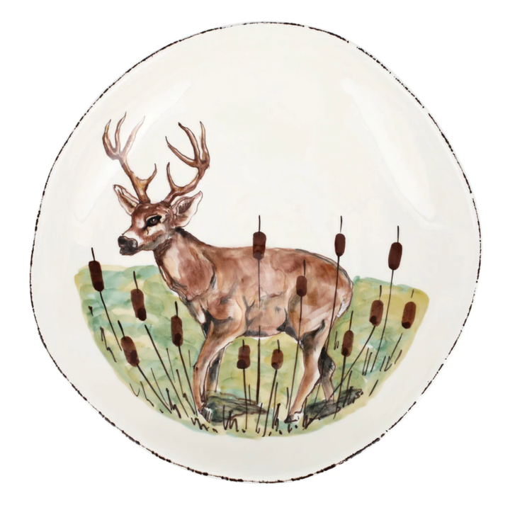 VIETRI Wildlife Deer Large Bowl