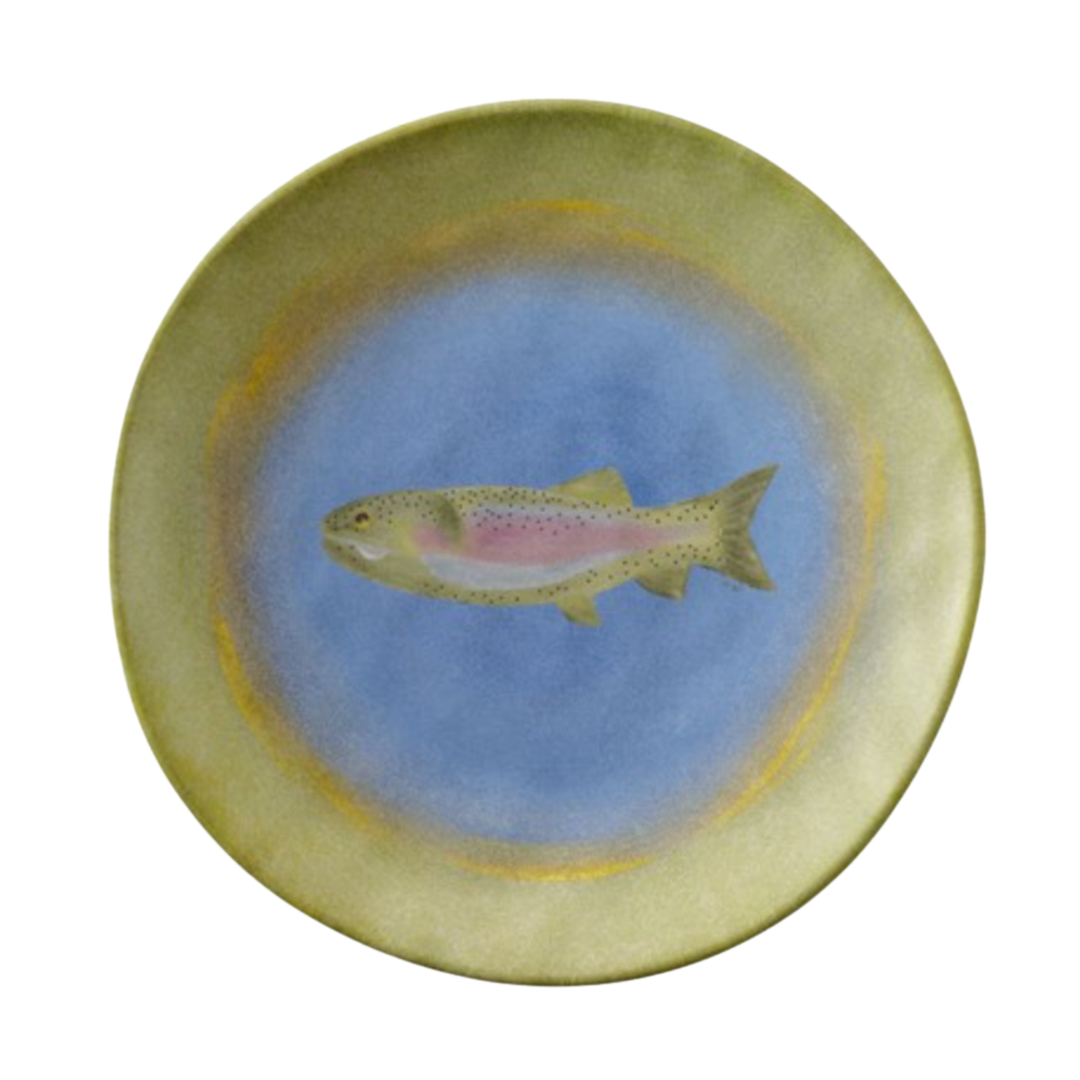 MERRITT Lakeside Fish Melamine Salad Plate Default Title