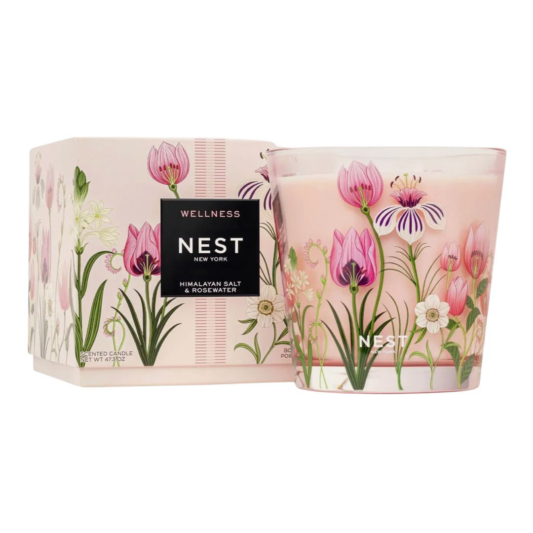 NEST Himalayan Salt And Rosewater 4 Wick Luxury Candle Default Title
