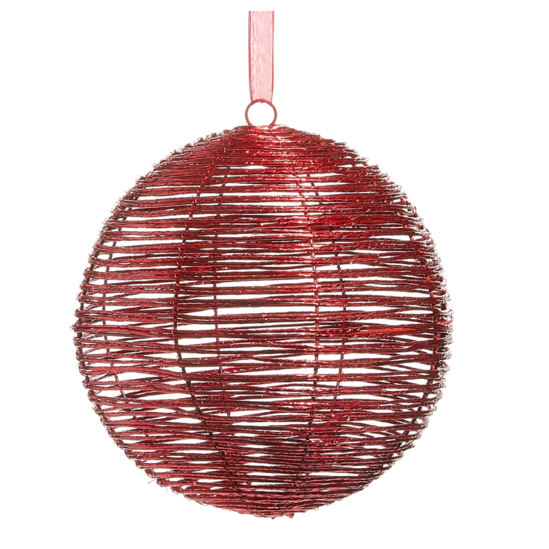 RAZ IMPORTS Red Wrapped Ornament