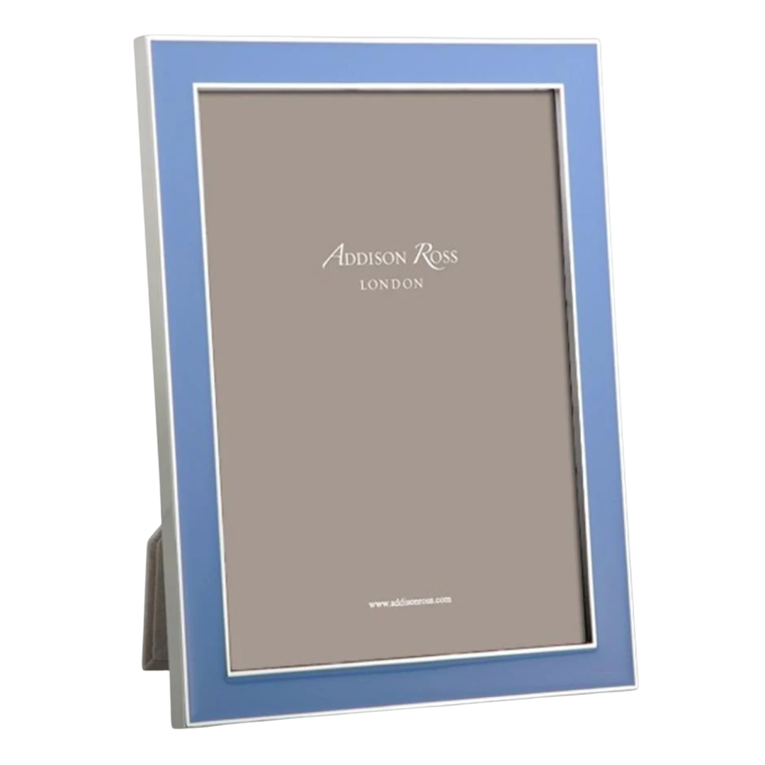 ADDISON ROSS Periwinkle Blue Enamel And Silver Frame Default Title
