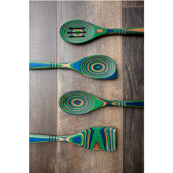ISLAND BAMBOO Peacock 12" Pakka Spatula