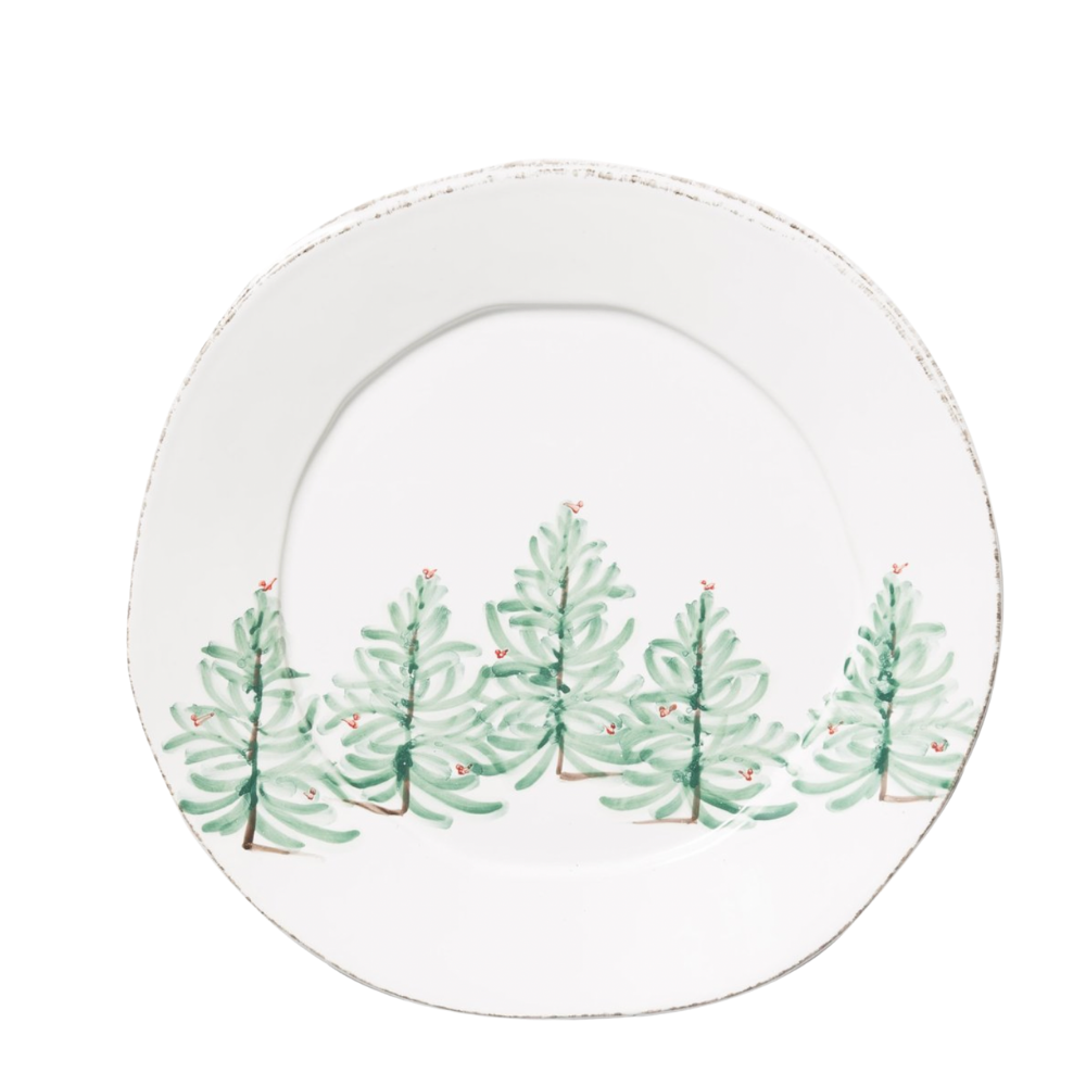 VIETRI Lastra Holiday Round Platter Default Title