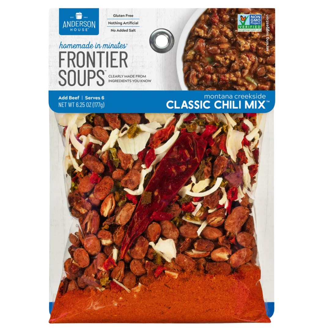 ANDERSON HOUSE FOODS FRONTIER SOUPS MIX Montana Creekside Classic Chili Mix Default Title