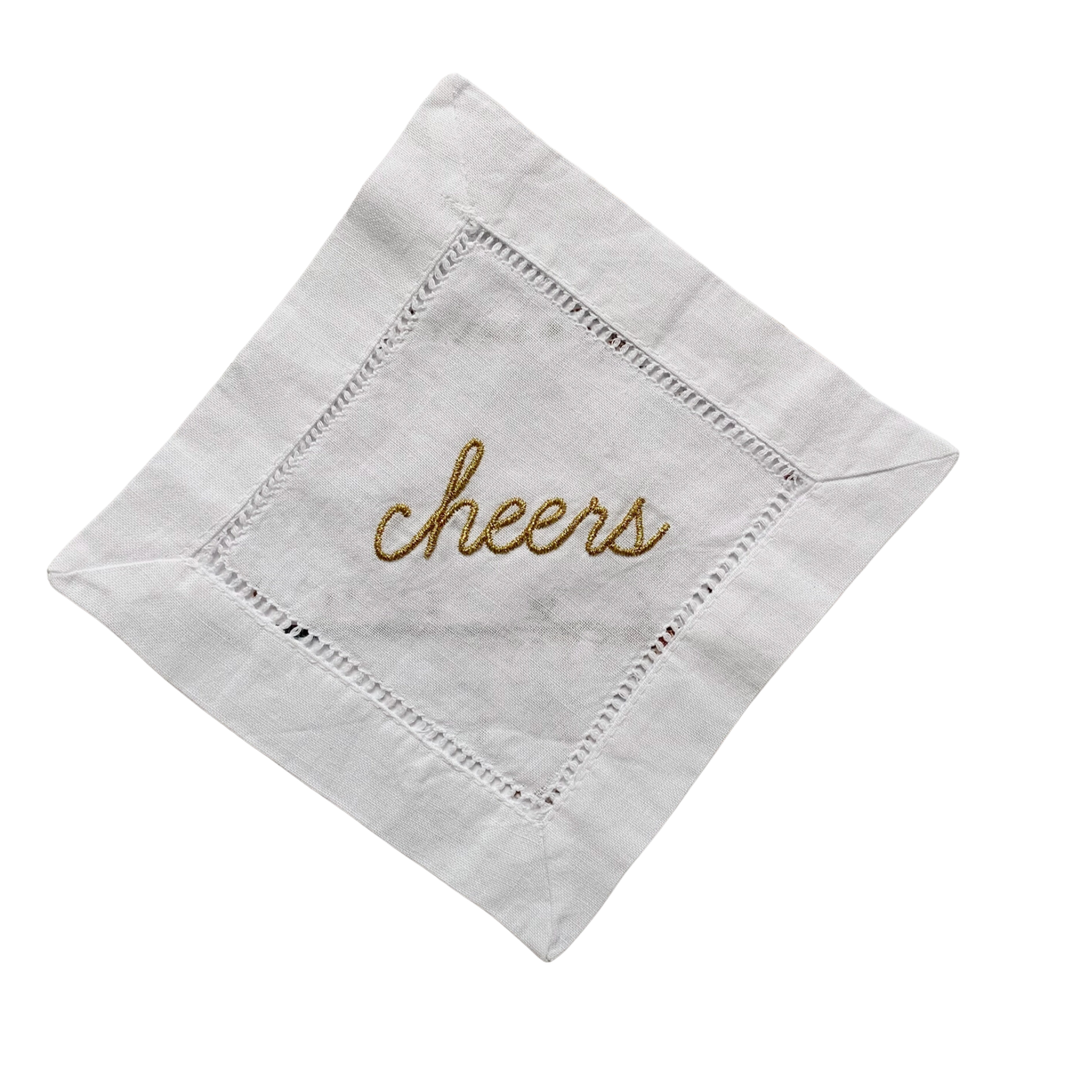 DOT & ARMY Cocktail Coaster Cheers Gold