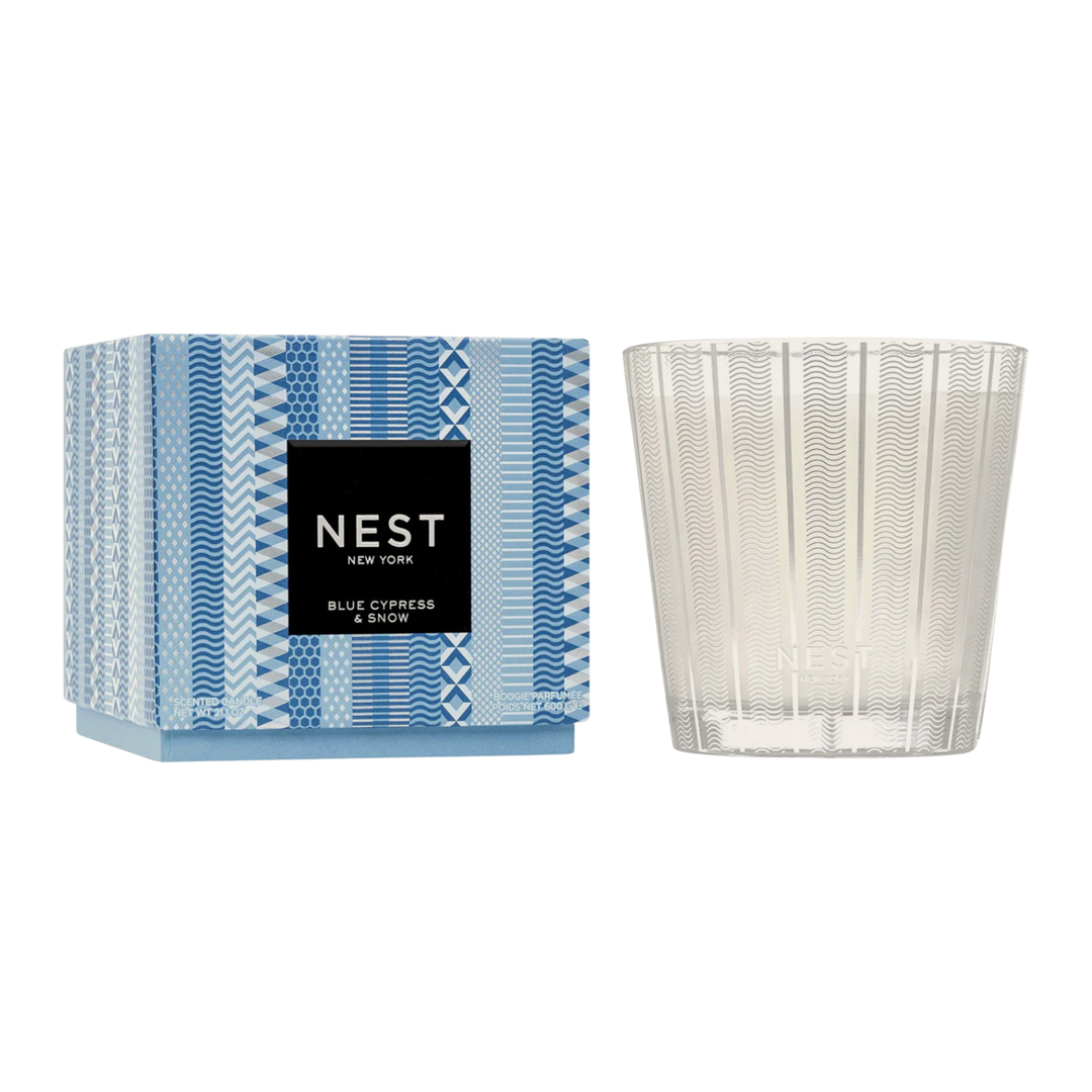 NEST Blue Cypress And Snow 3 Wick Candle Default Title