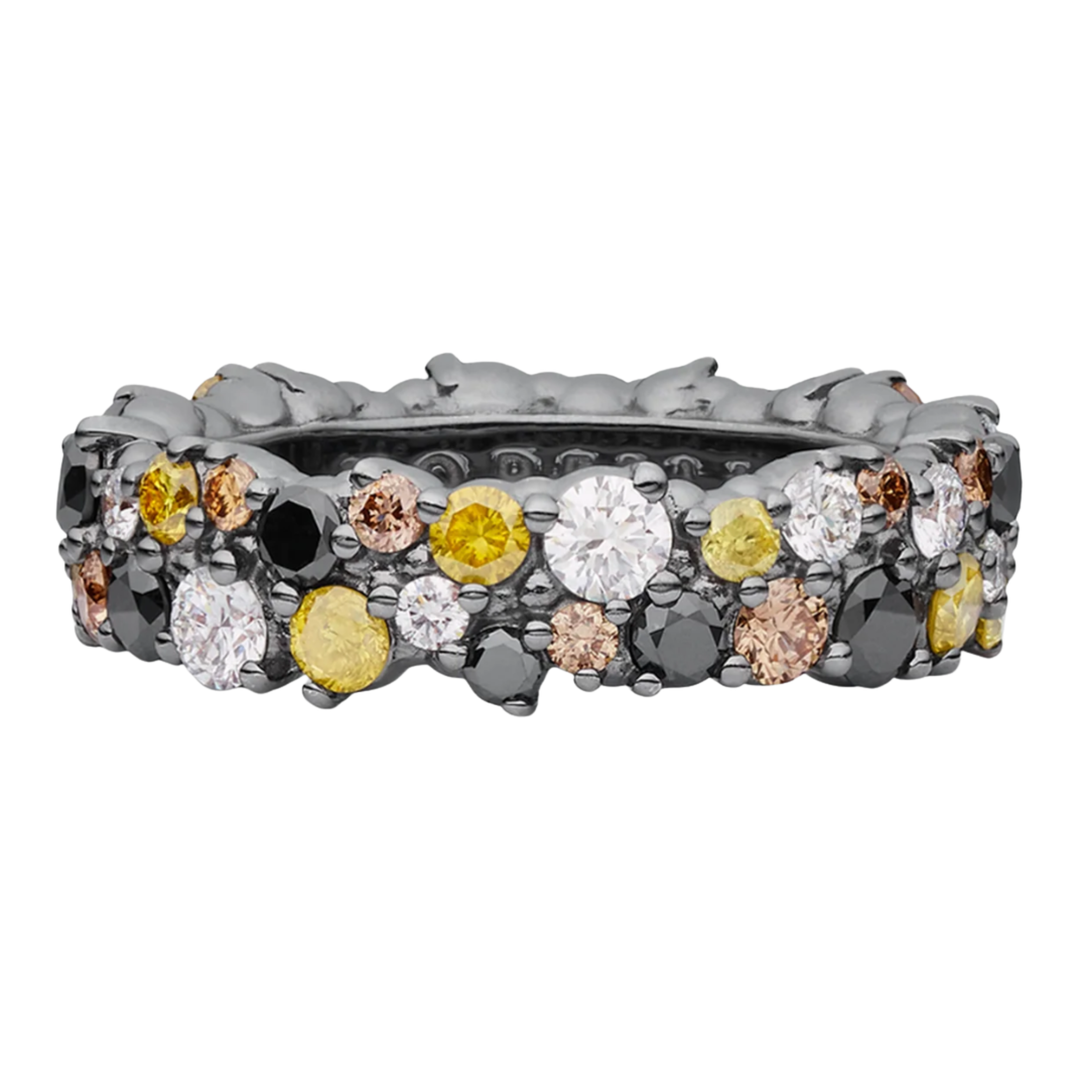 PAUL MORELLI Confetti 18K Black Gold Mulit Color Diamond Ring Default Title