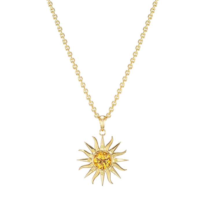 MELUZZA 18K Yellow Gold Pendant You Are My Sunshine Necklace Default Title