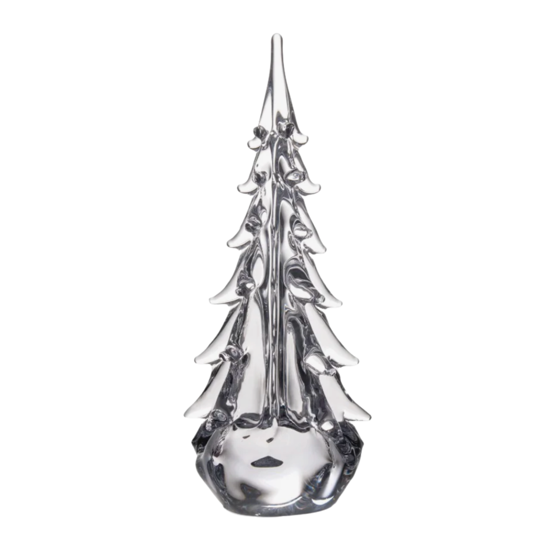 SIMON PEARCE Evergreen 10" Vermont 5-Sided Glass Tree