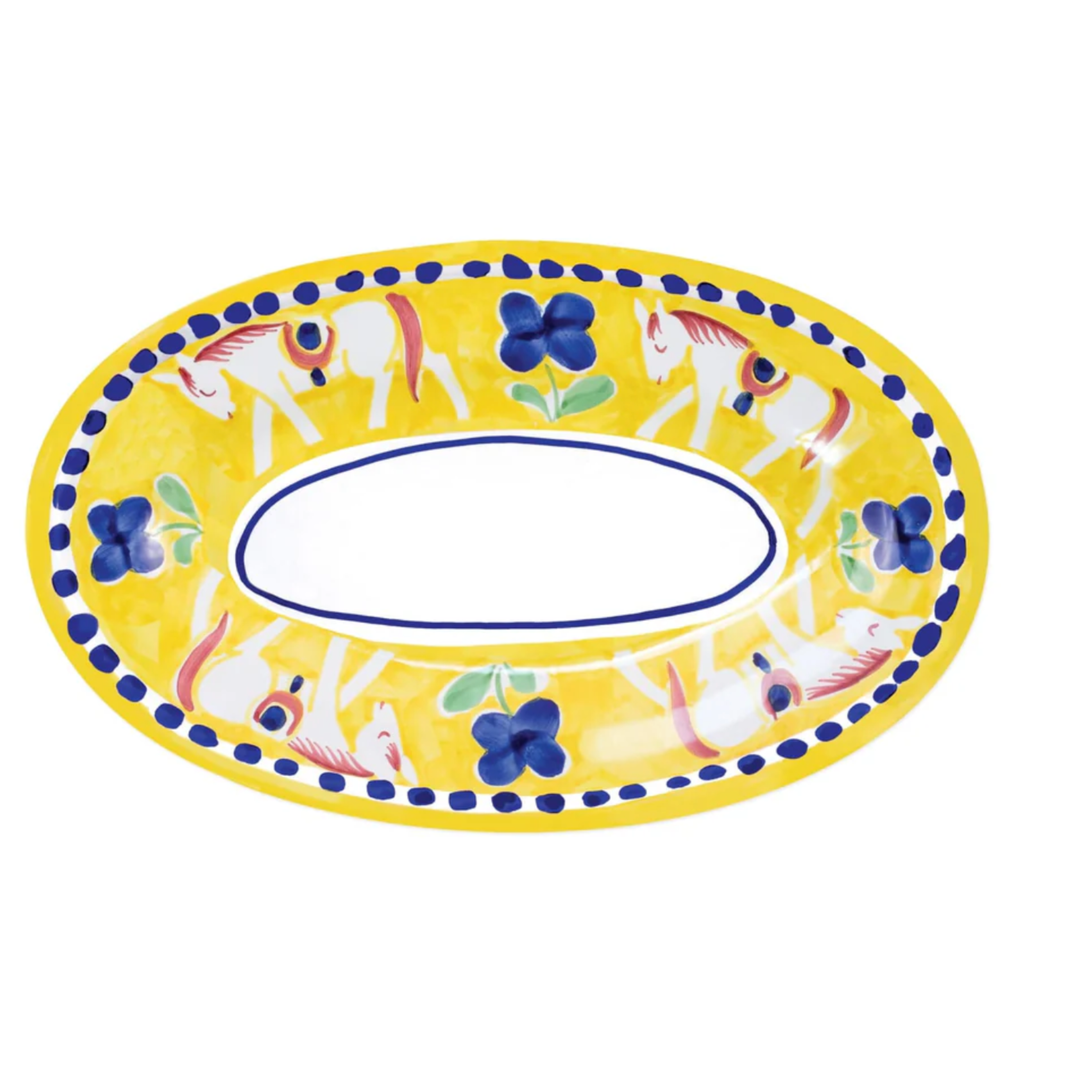 VIETRI Campagna Cavallo Small Oval Tray