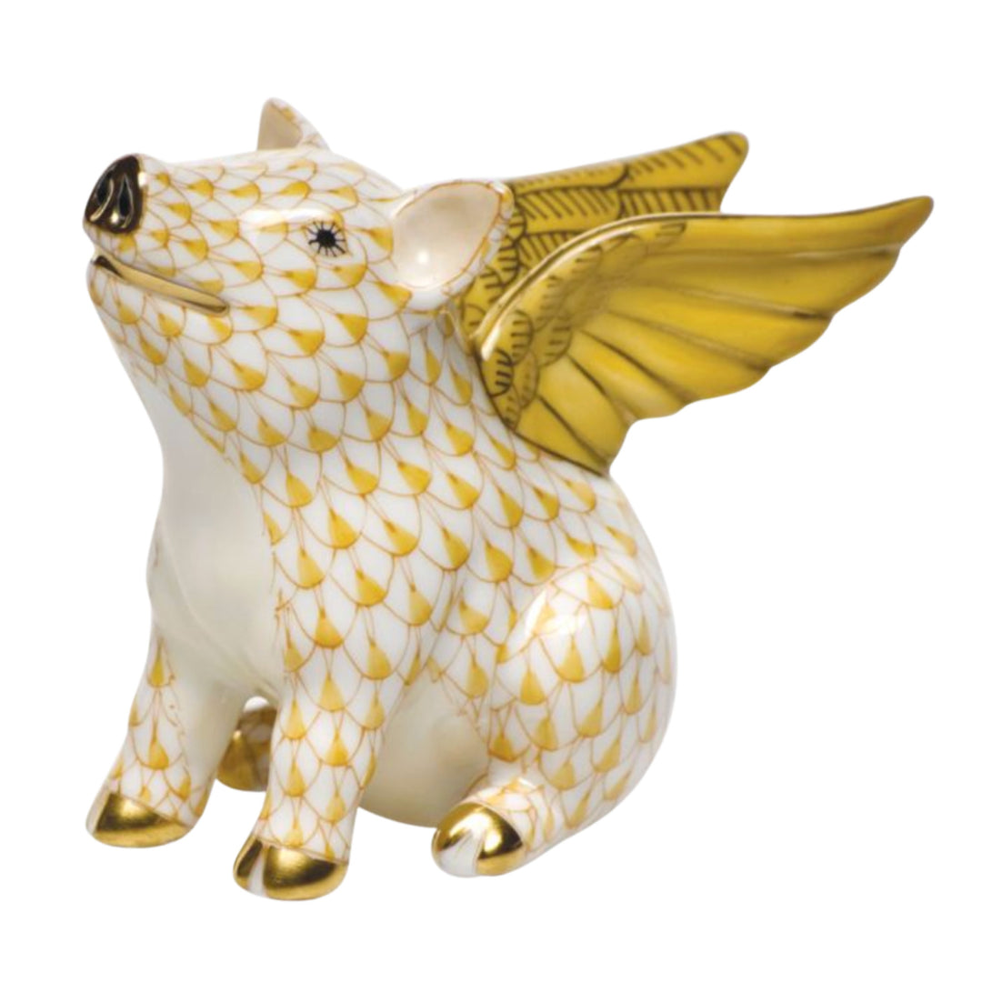Herend When Pigs Fly Butterscotch