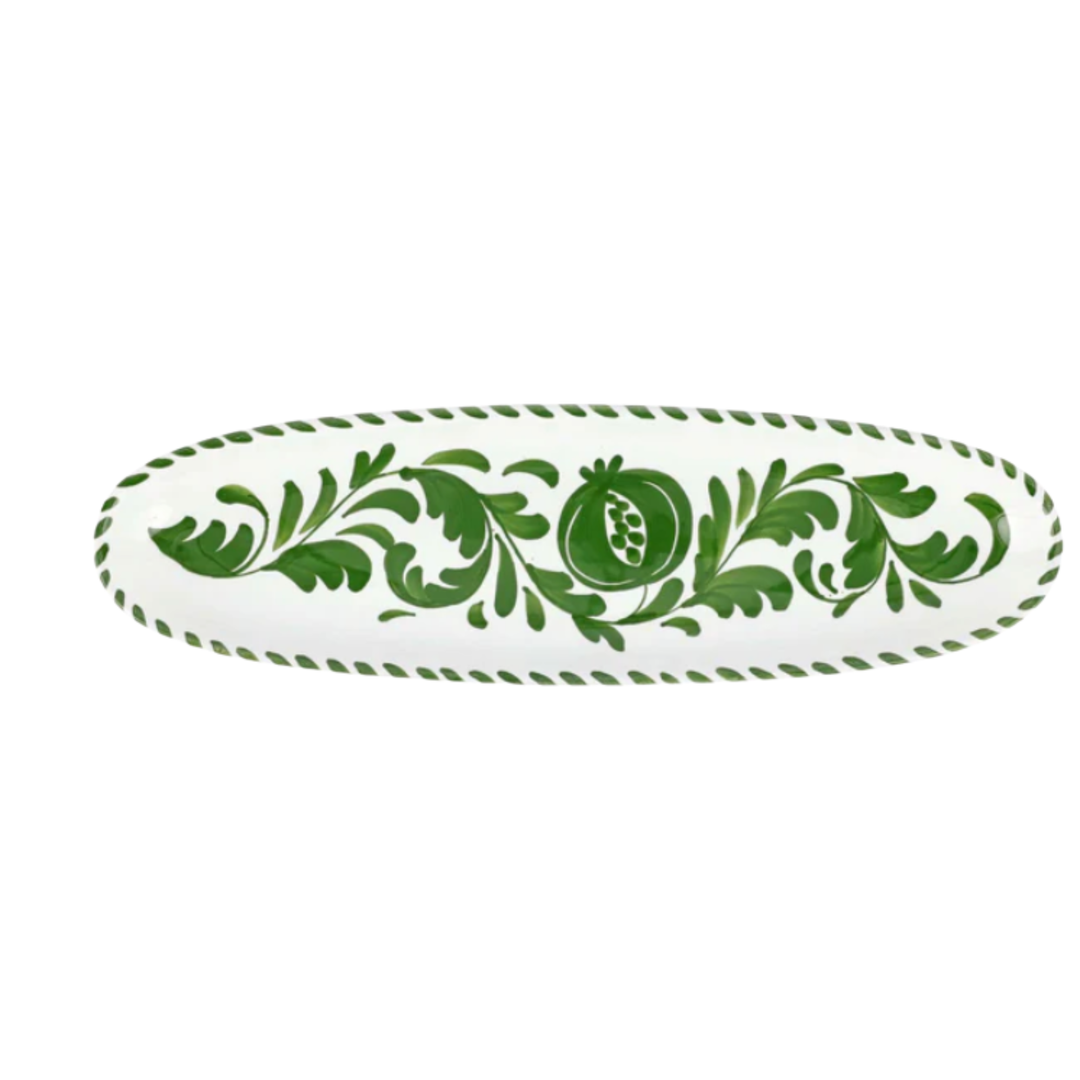 VIETRI Arezzo Green Oval Platter Default Title