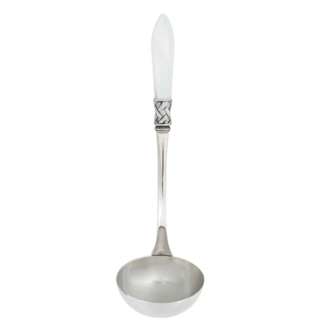 VIETRI Aladdin Antique White Soup Ladle Default Title