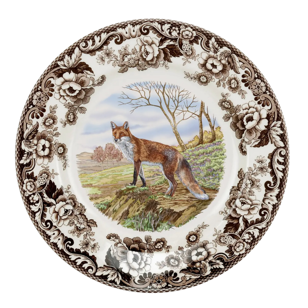 SPODE Woodland Red Fox Dinner Plate