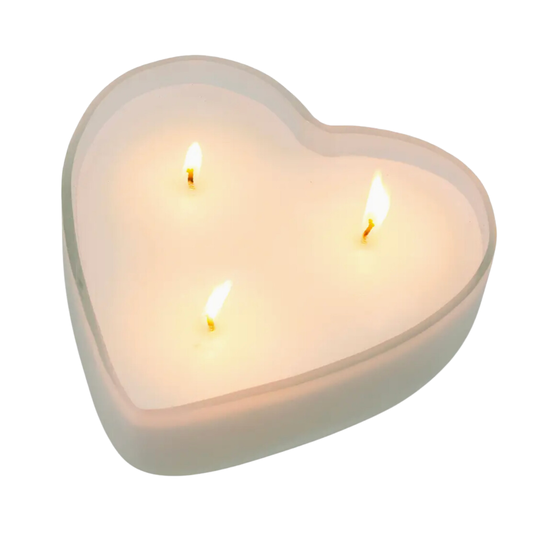 INDABA Sweetheart Candle Medium White Orange Blossom