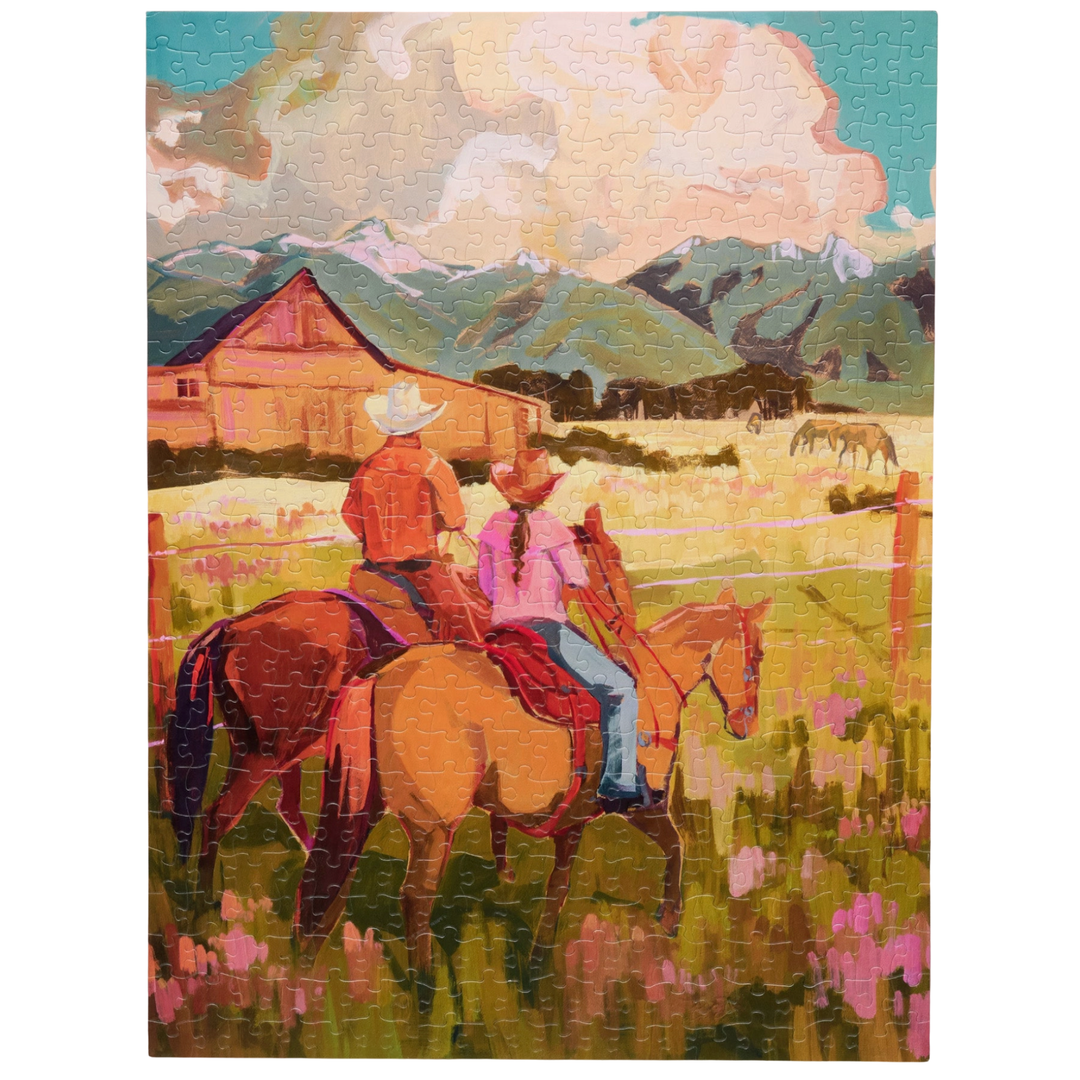 WERKSHOPPE Saddle Up 500 Piece Puzzle
