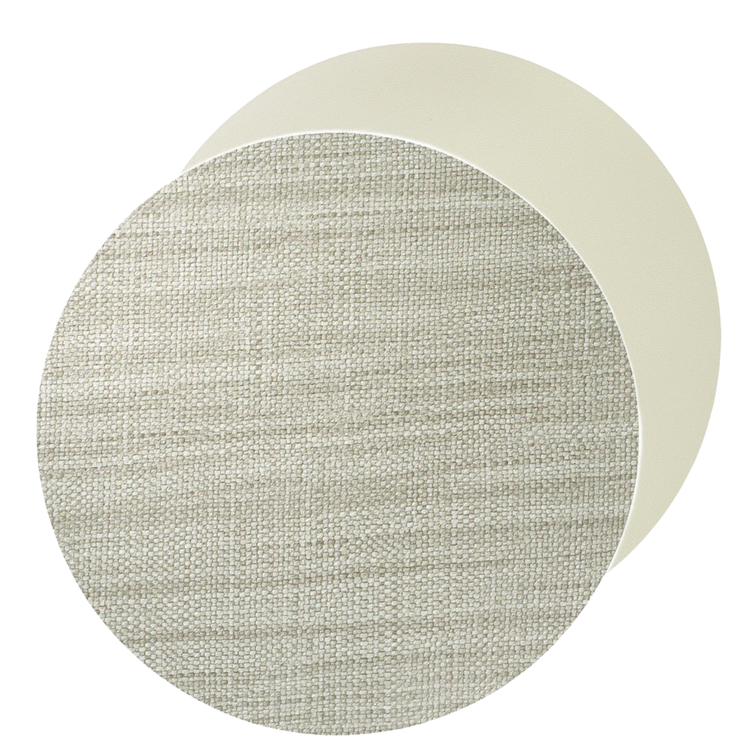 BODRUM Izmir Grass / Beige Reversible Round Placemats Default Title