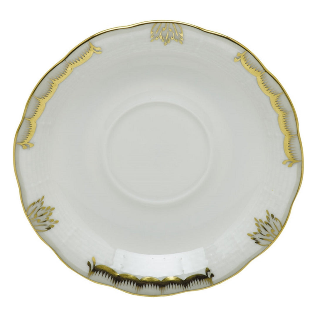 HEREND Princess Victoria Gray Saucer