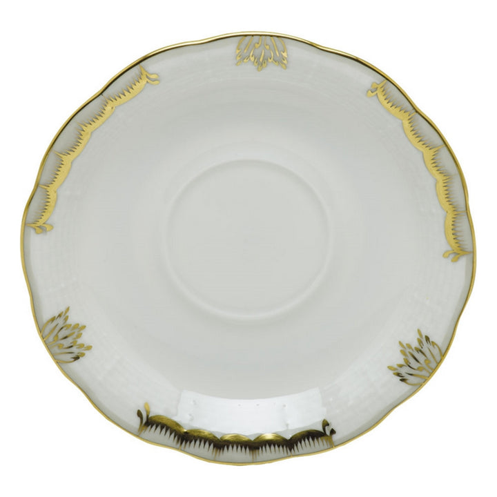 HEREND Princess Victoria Gray Saucer