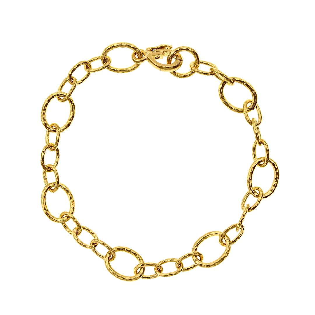 Small Garda 19K Yellow Gold Bracelet With Circle Clasp