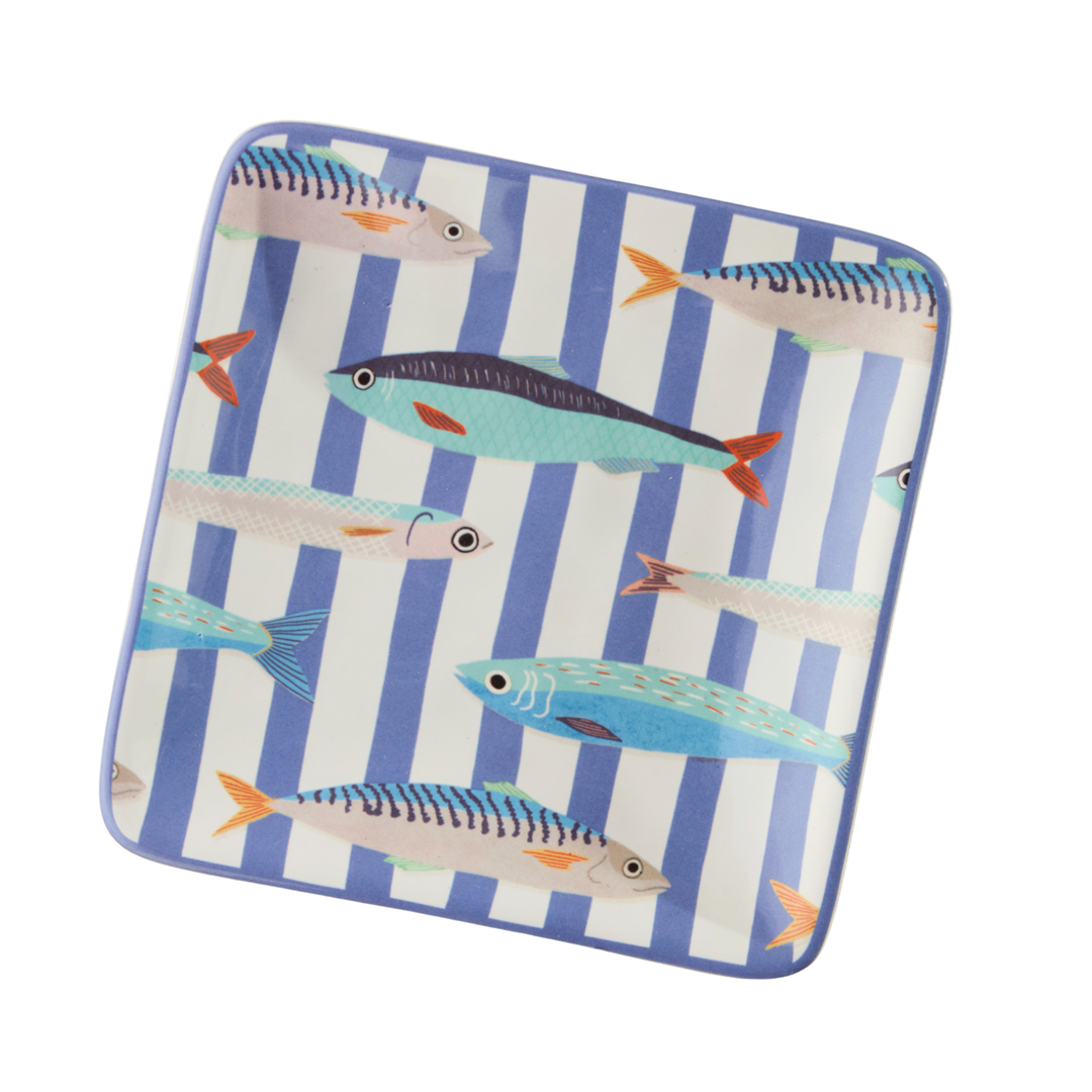 CERTIFIED INTERNATIONAL Something Fishy Canape Plate