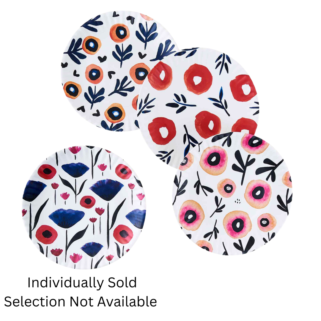 180 DEGREES Individually Sold Melamine Poppy Salad Plates Default Title
