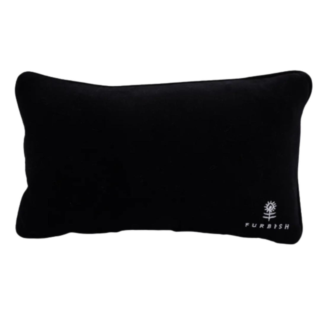 FURBISH STUDIO Dog Sits Here Needlepoint Pillow