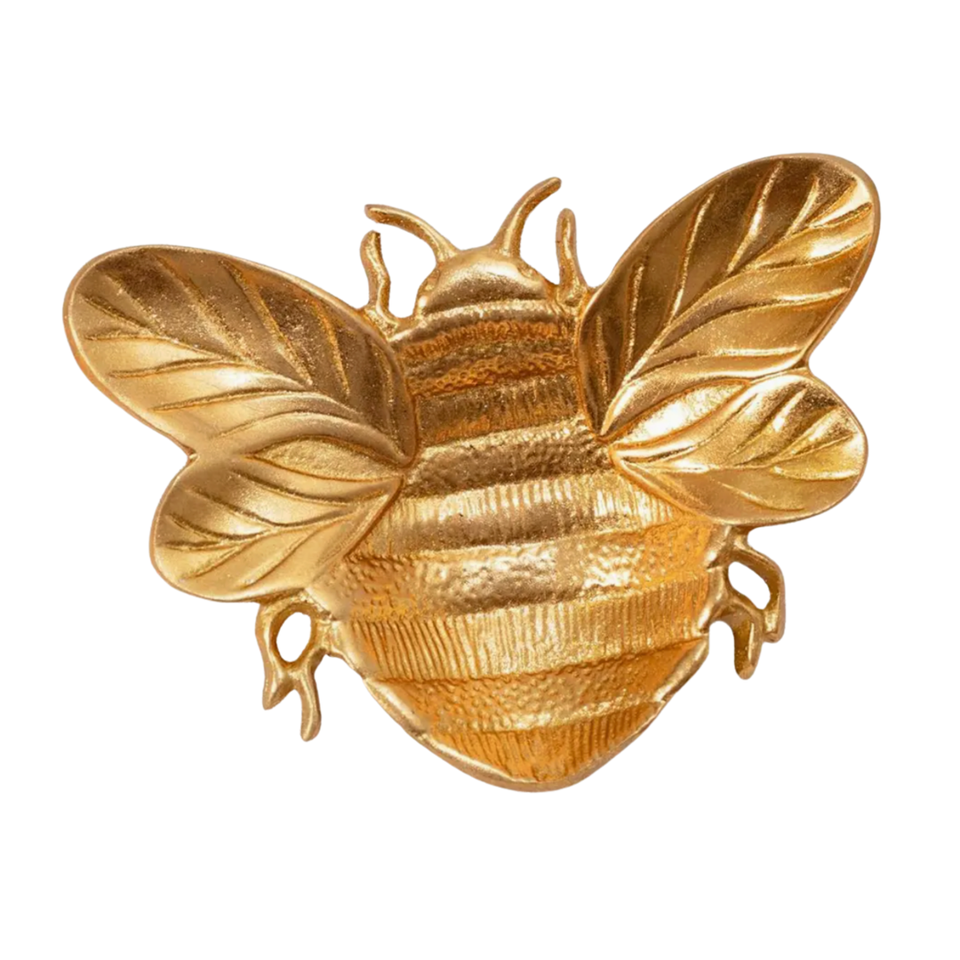 AUDREY'S HOME & GIFT Gold Bee Trinket Dish Default Title