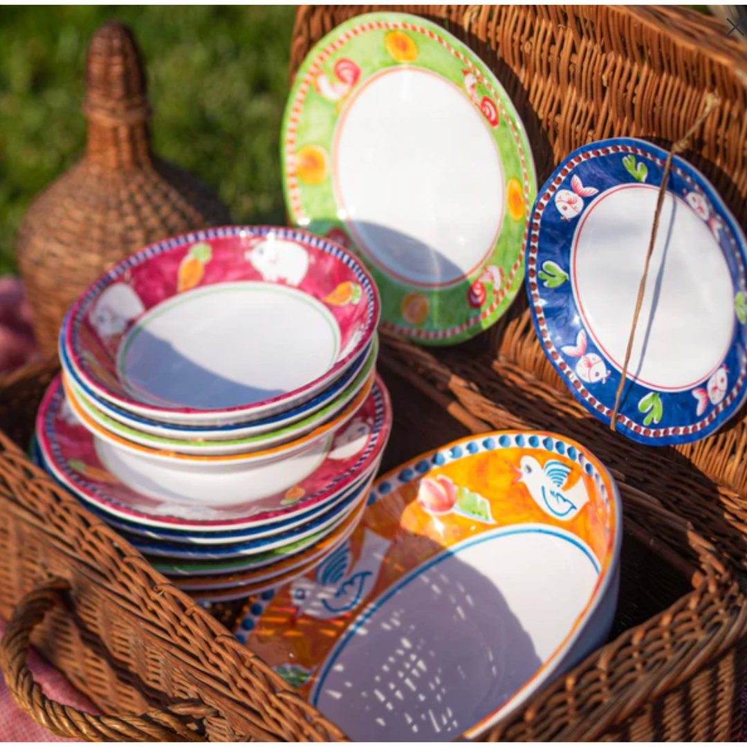 VIETRI Melamine Campagna Pesce Salad Plate