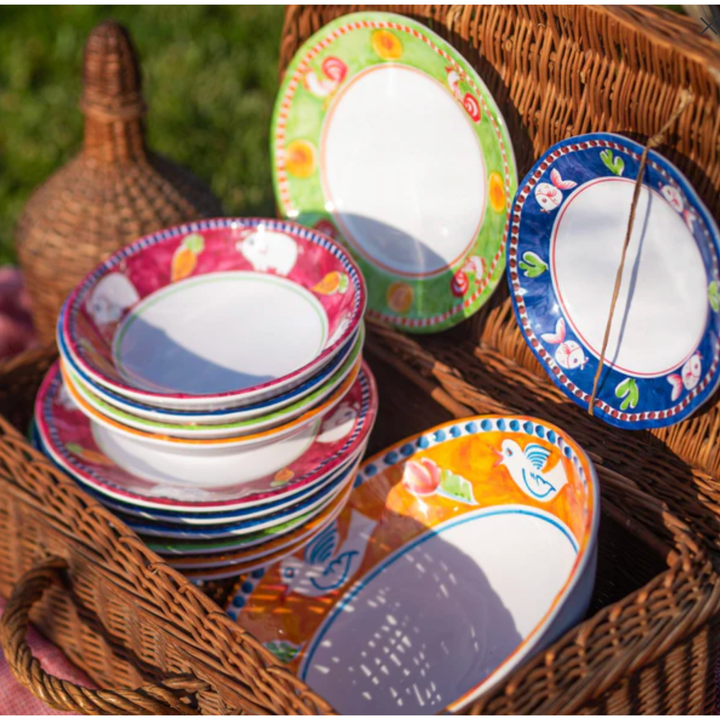 VIETRI Melamine Campagna Pesce Salad Plate